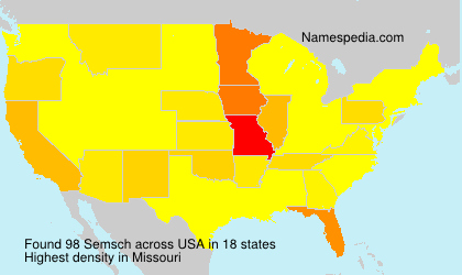 Surname Semsch in USA Surname Semsch in USA