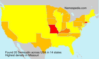 Surname Semsudin in USA Surname Semsudin in USA