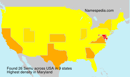 Surname Semu in USA Surname Semu in USA