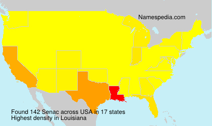 Surname Senac in USA Surname Senac in USA