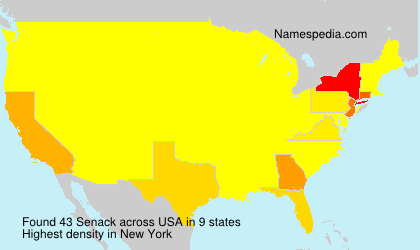 Surname Senack in USA Surname Senack in USA
