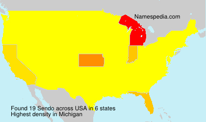 Surname Sendo in USA Surname Sendo in USA