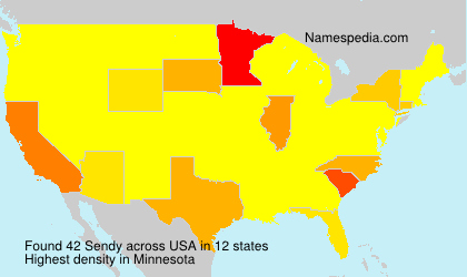 Surname Sendy in USA Surname Sendy in USA