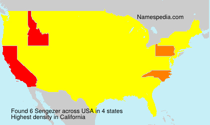 Surname Sengezer in USA Surname Sengezer in USA