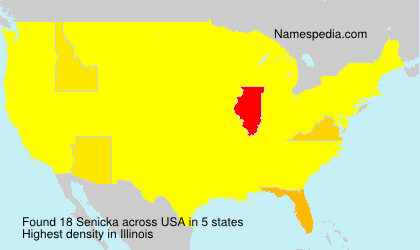 Surname Senicka in USA Surname Senicka in USA