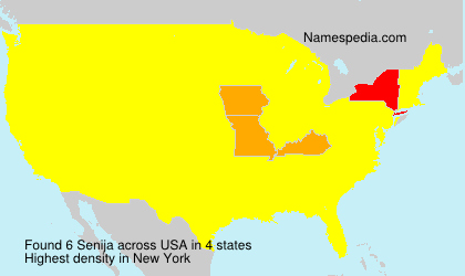 Surname Senija in USA Surname Senija in USA