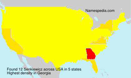 Surname Senkiewicz in USA Surname Senkiewicz in USA
