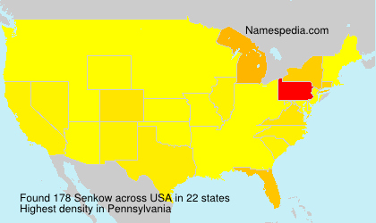 Surname Senkow in USA Surname Senkow in USA