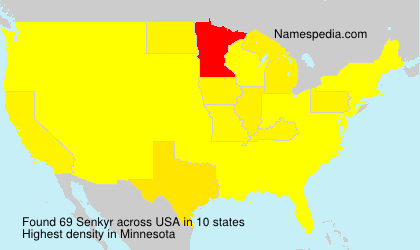 Surname Senkyr in USA Surname Senkyr in USA