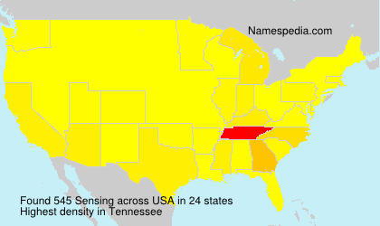 Surname Sensing in USA Surname Sensing in USA