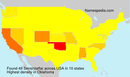 Surname Sensintaffar in USA Surname Sensintaffar in USA