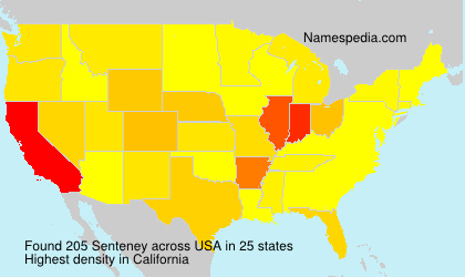 Surname Senteney in USA Surname Senteney in USA