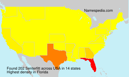Surname Senterfitt in USA Surname Senterfitt in USA