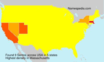 Surname Sentos in USA Surname Sentos in USA