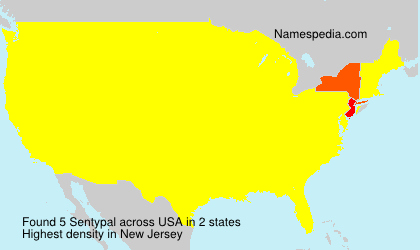 Surname Sentypal in USA Surname Sentypal in USA
