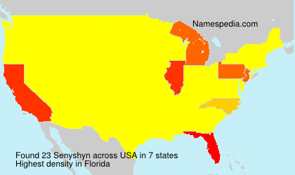 Surname Senyshyn in USA
