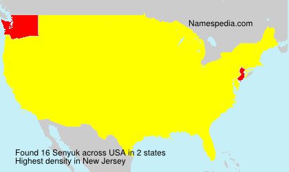 Surname Senyuk in USA Surname Senyuk in USA
