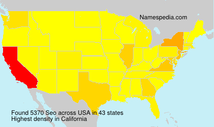 Surname Seo in USA Surname Seo in USA