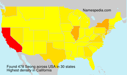 Surname Seong in USA Surname Seong in USA