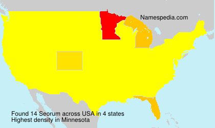 Surname Seorum in USA Surname Seorum in USA