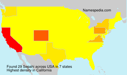 Surname Sepahi in USA Surname Sepahi in USA