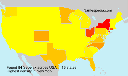 Surname Sepelak in USA Surname Sepelak in USA