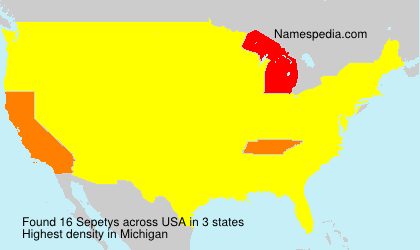 Surname Sepetys in USA Surname Sepetys in USA