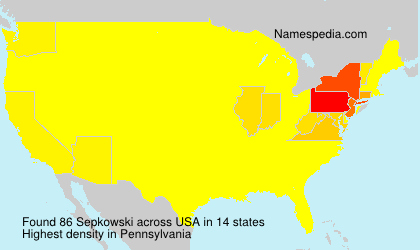 Surname Sepkowski in USA Surname Sepkowski in USA