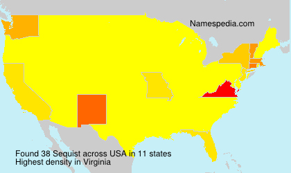 Surname Sequist in USA Surname Sequist in USA