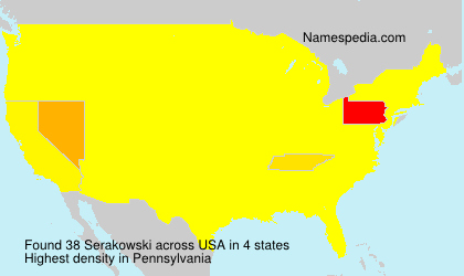 Surname Serakowski in USA Surname Serakowski in USA