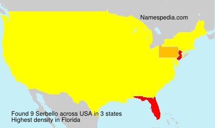 Surname Serbello in USA Surname Serbello in USA