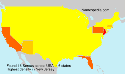 Surname Sercus in USA Surname Sercus in USA