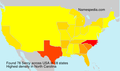 Surname Sercy in USA Surname Sercy in USA