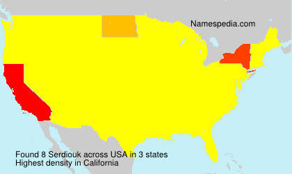 Surname Serdiouk in USA Surname Serdiouk in USA