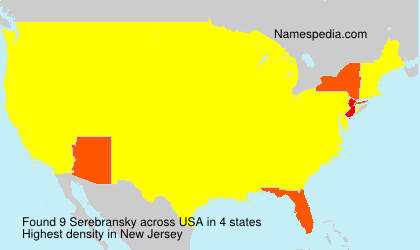 Surname Serebransky in USA Surname Serebransky in USA