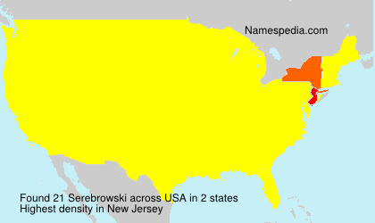 Surname Serebrowski in USA Surname Serebrowski in USA