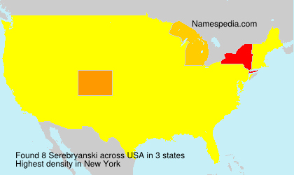 Surname Serebryanski in USA Surname Serebryanski in USA