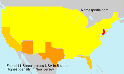 Surname Sereci in USA Surname Sereci in USA