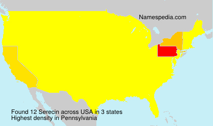 Surname Serecin in USA Surname Serecin in USA