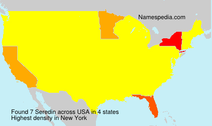 Surname Seredin in USA Surname Seredin in USA