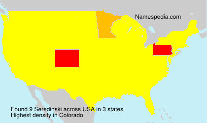 Surname Seredinski in USA Surname Seredinski in USA