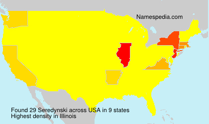Surname Seredynski in USA Surname Seredynski in USA