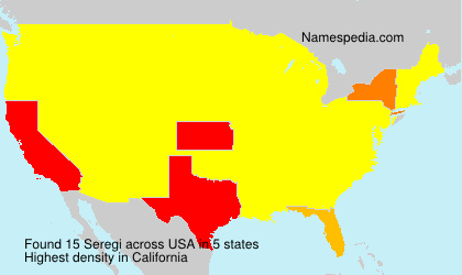 Surname Seregi in USA Surname Seregi in USA