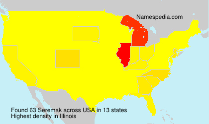 Surname Seremak in USA Surname Seremak in USA