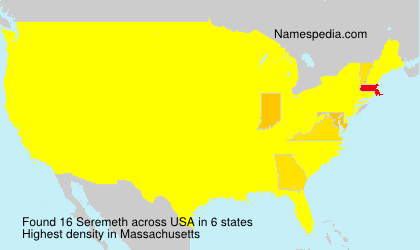 Surname Seremeth in USA Surname Seremeth in USA