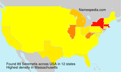 Surname Seremetis in USA Surname Seremetis in USA