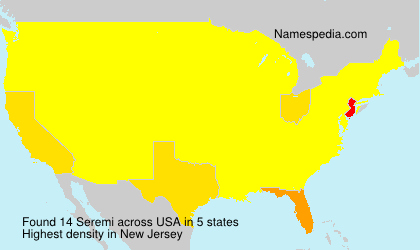 Surname Seremi in USA Surname Seremi in USA