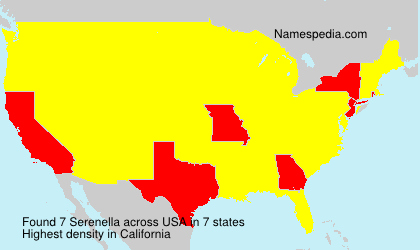 Surname Serenella in USA Surname Serenella in USA