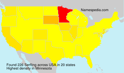 Surname Serfling in USA Surname Serfling in USA