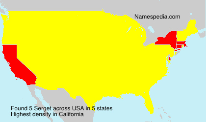 Surname Serget in USA Surname Serget in USA